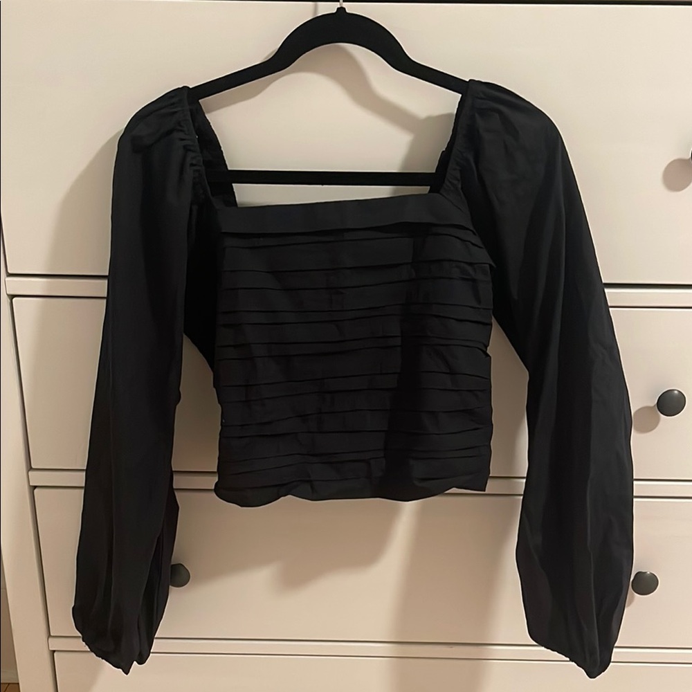 Abercrombie & Fitch Black Crop Top